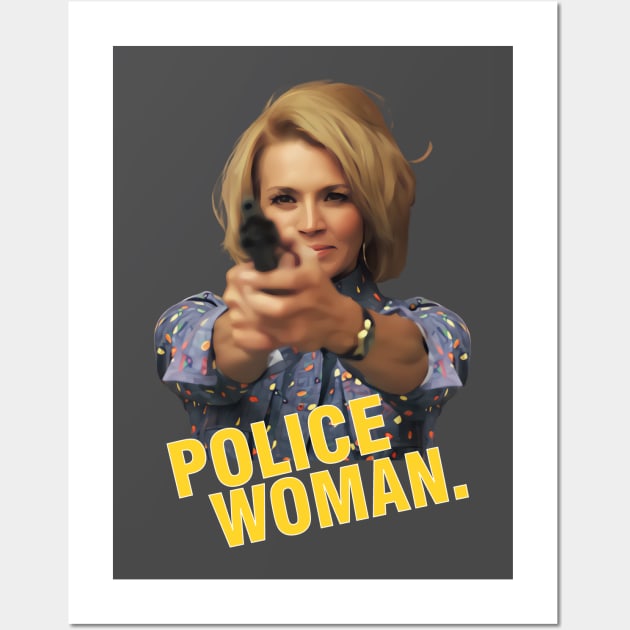 Police Woman - Angie Dickinson Wall Art by wildzerouk